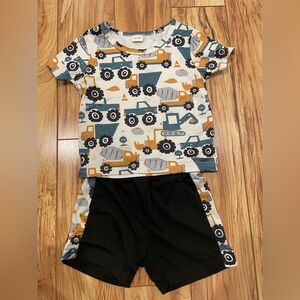 Baby Construction Print Outfit